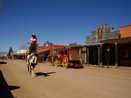 Stagecoach rides and horse shows in Tombstone. Photo by Maureen C. Bruschi.